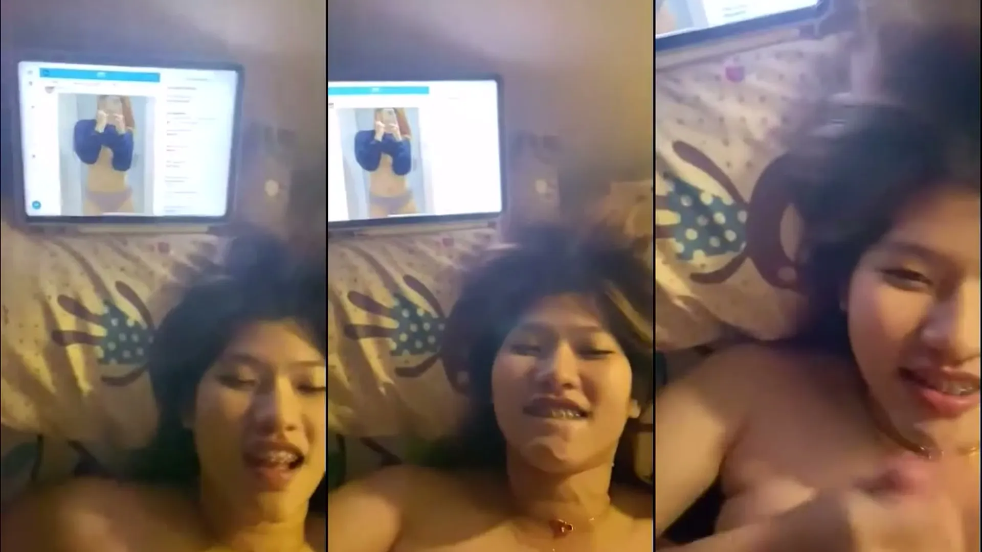 คลิปหลุดคนดัง สาวหน้าหมวยเปิดคลิปตัวเองโดนเย็ดพร้อมเย็ดจริง 2