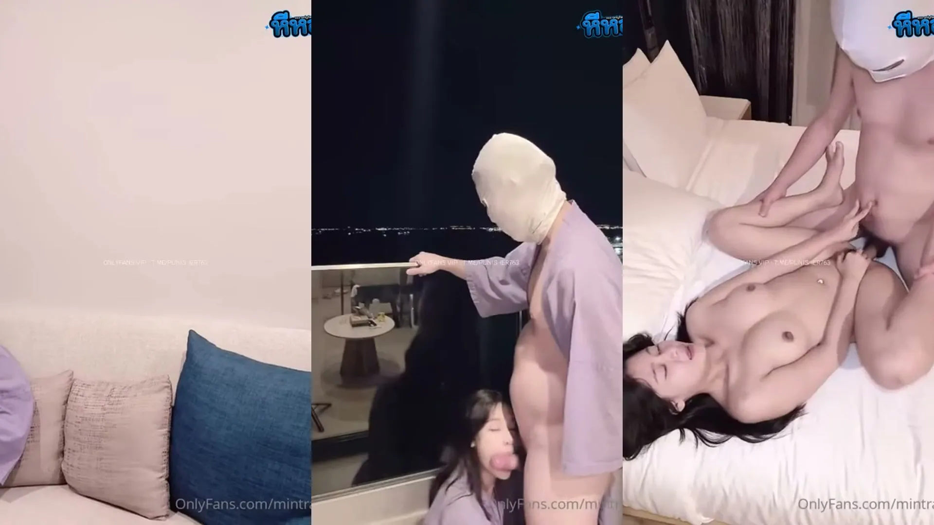 คลิปโป๊ น้องมินตรา Mintra4444 เย็ดคู่ขาห้องวิวดี อาบน้ำเสร็จโดนจัดหนักริมระเบียง